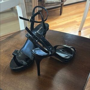 Express Black Strappy Heels
